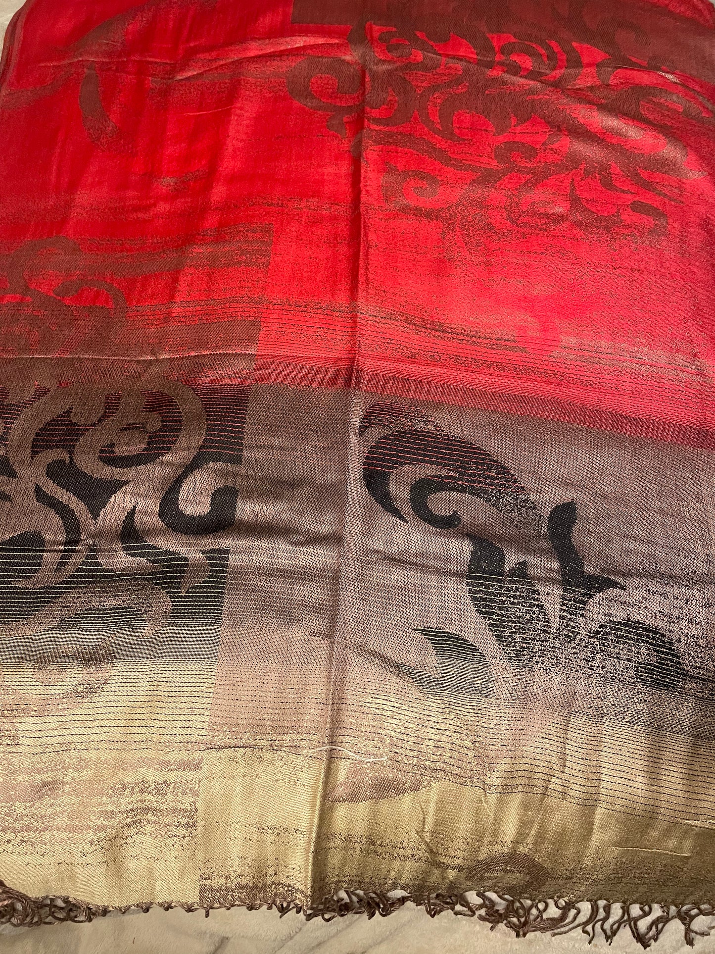 Patterned - Cashmere Scarf/Shawl
