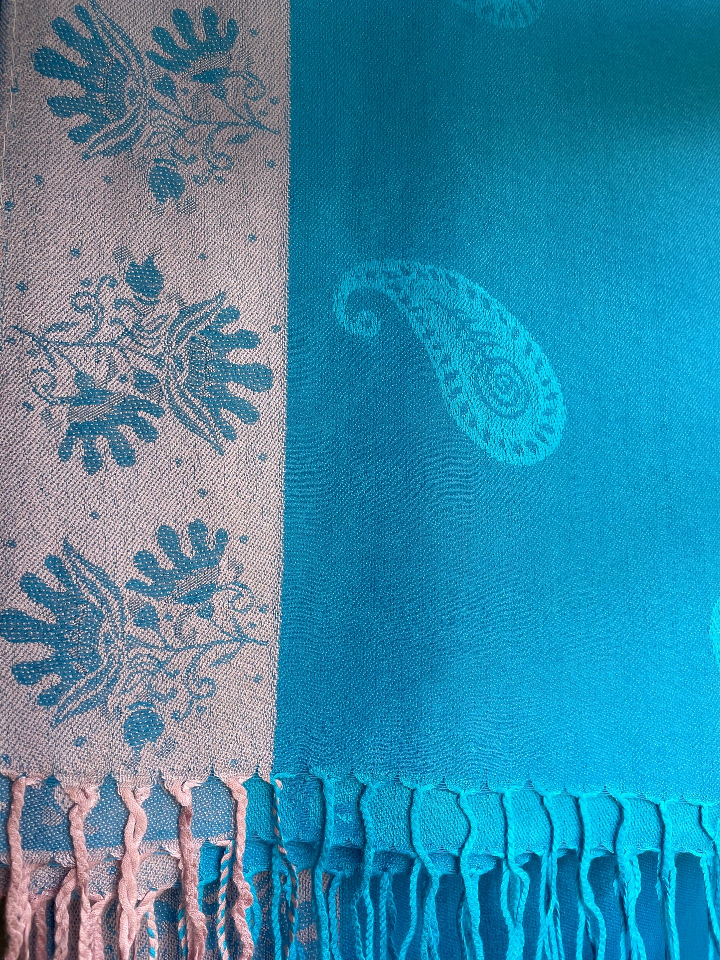 Framed Paisley - Cashmere Scarf /Shawl