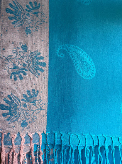 Framed Paisley - Cashmere Scarf /Shawl
