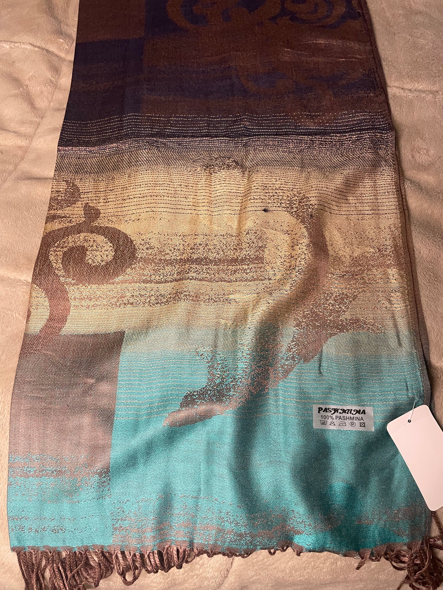 Patterned - Cashmere Scarf/Shawl