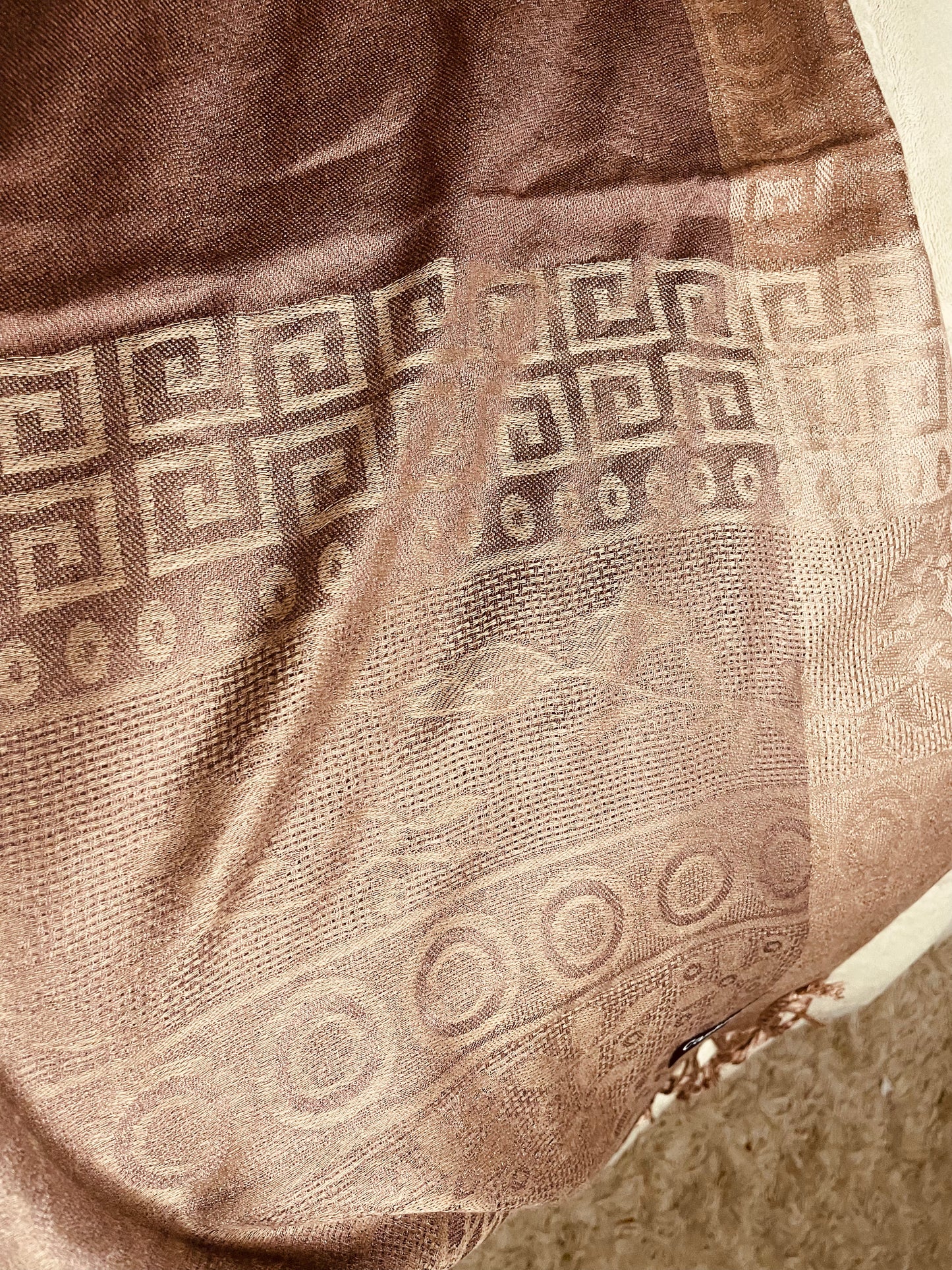 Square Edge - Cashmere Scarf /Shawl
