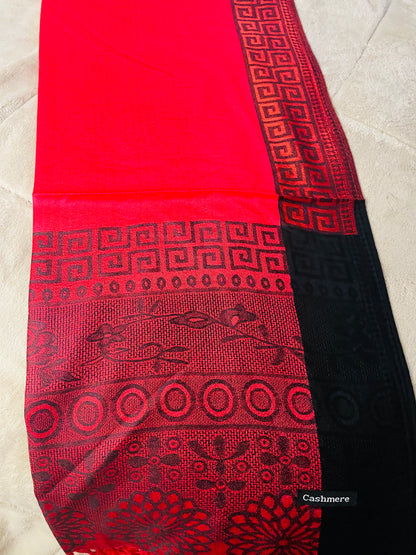 Square Edge - Cashmere Scarf /Shawl