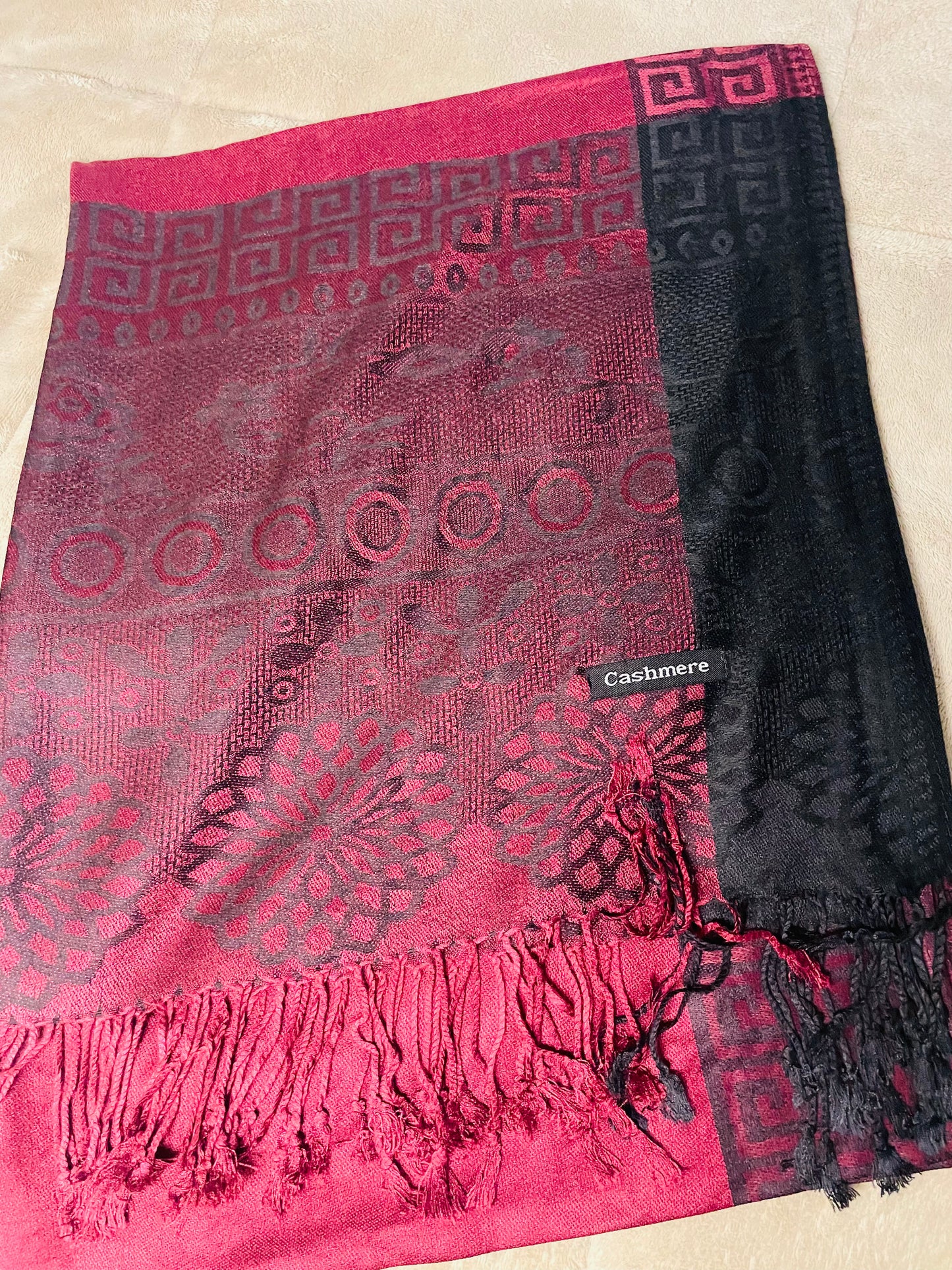 Square Edge - Cashmere Scarf /Shawl