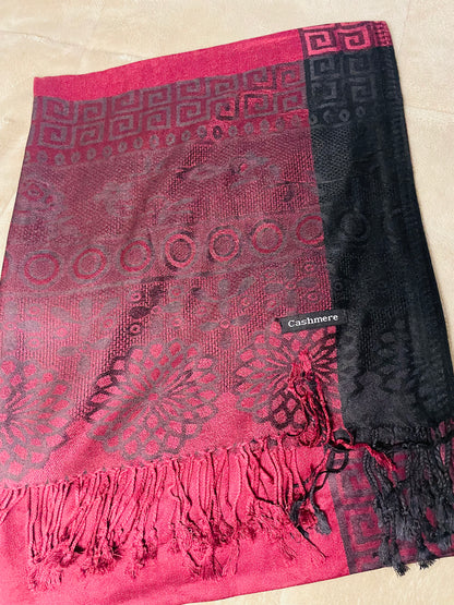 Square Edge - Cashmere Scarf /Shawl