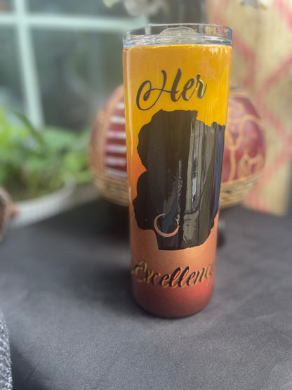 Her Excellency - African Woman Map Tumbler