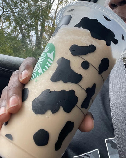 Cow Print Personalized Starbucks Cold Cup