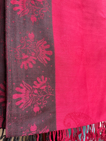 Framed Paisley - Cashmere Scarf /Shawl