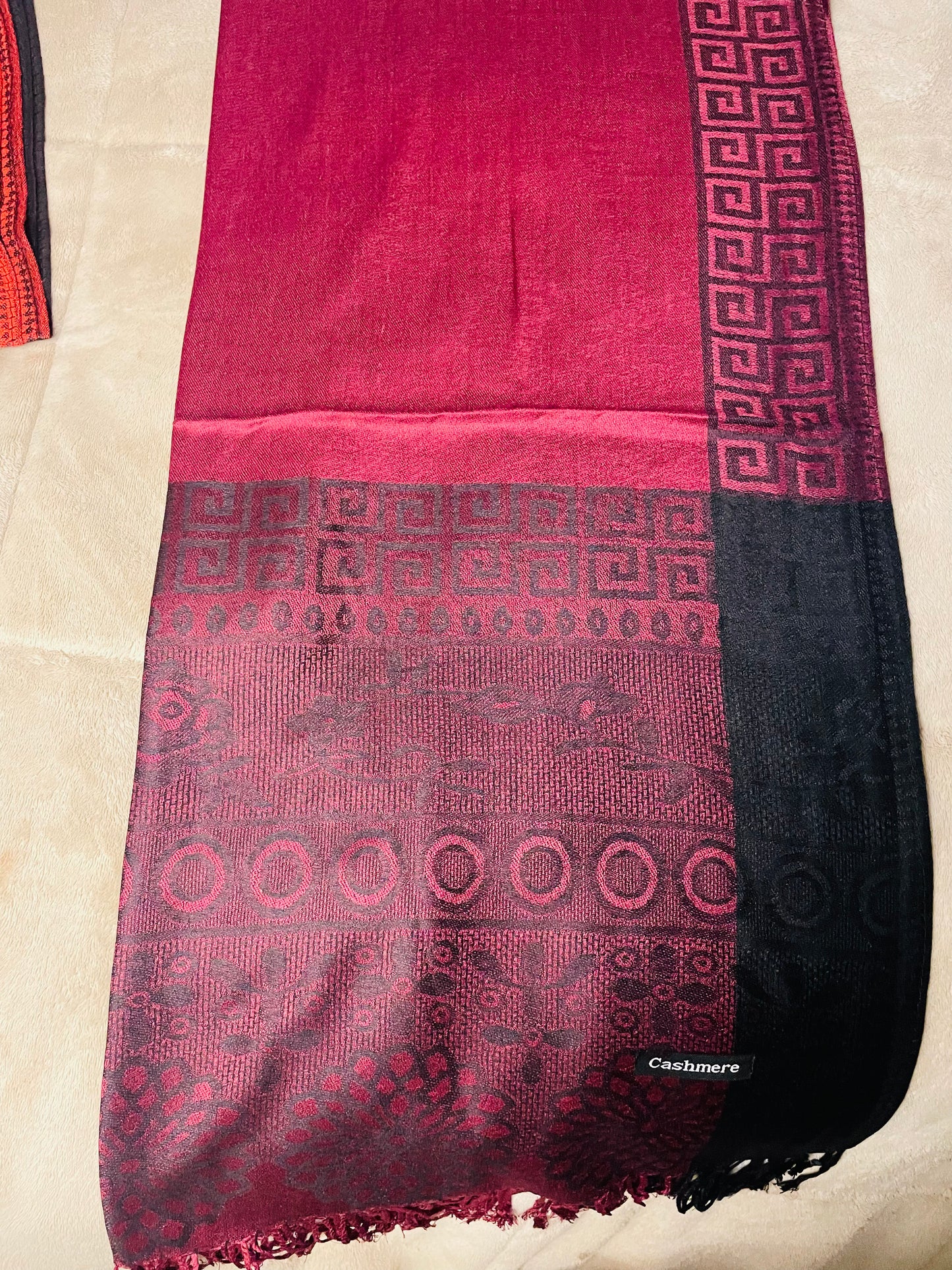 Square Edge - Cashmere Scarf /Shawl