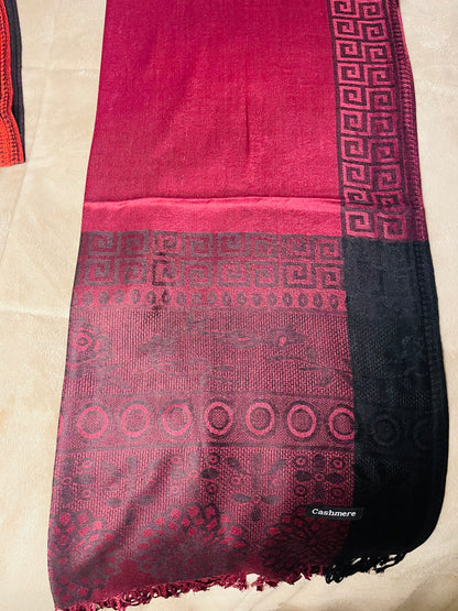 Square Edge - Cashmere Scarf /Shawl