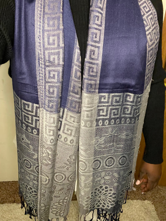 Square Edge - Cashmere Scarf /Shawl