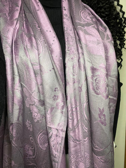 Roses - Cashmere Scarf /Shawl