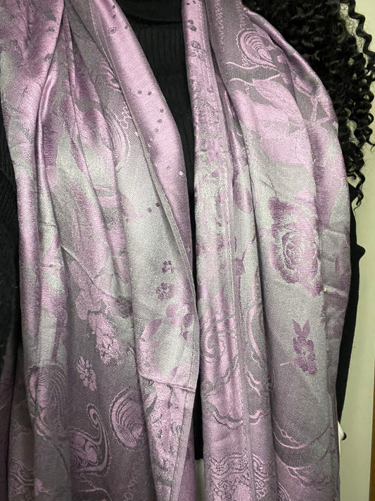 Roses - Cashmere Scarf /Shawl