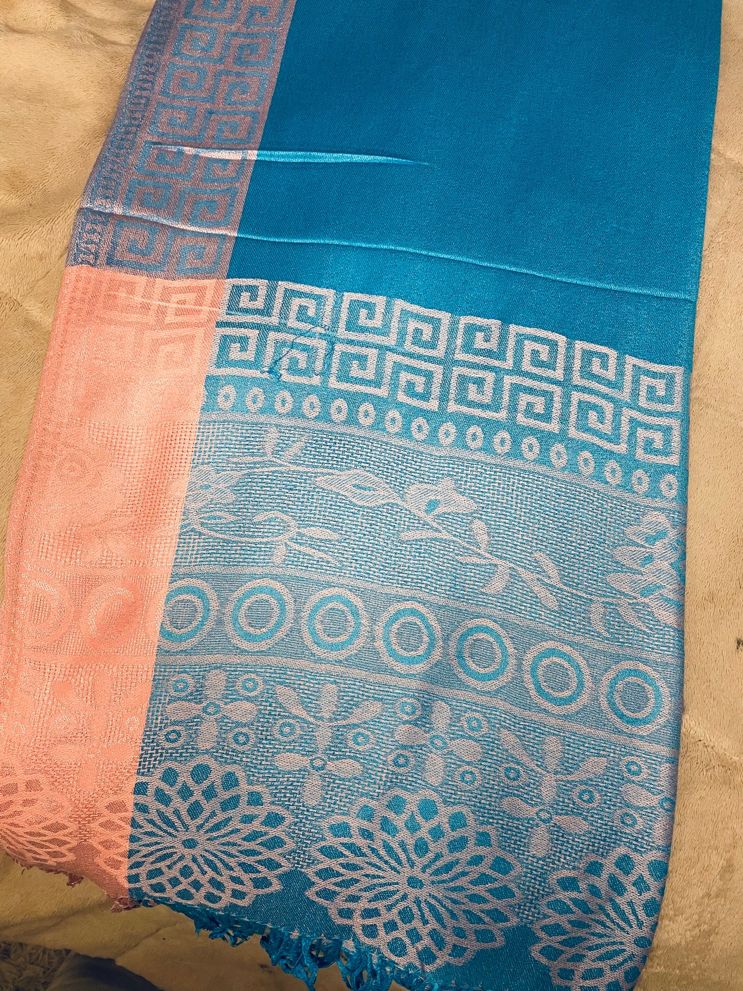 Square Edge - Cashmere Scarf /Shawl
