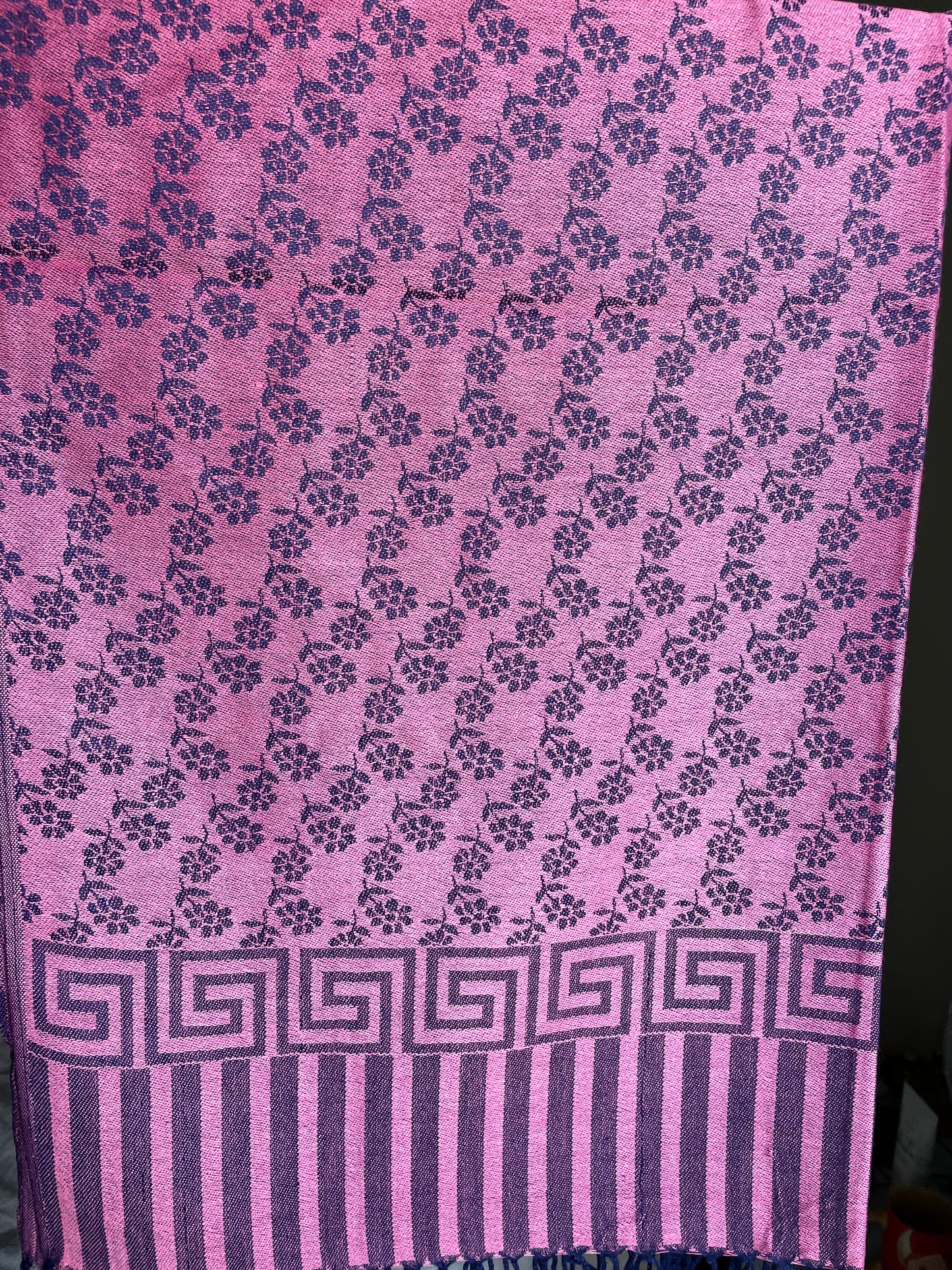 Flowers - Cashmere Scarf /Shawl