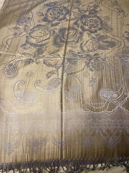 Roses - Cashmere Scarf /Shawl