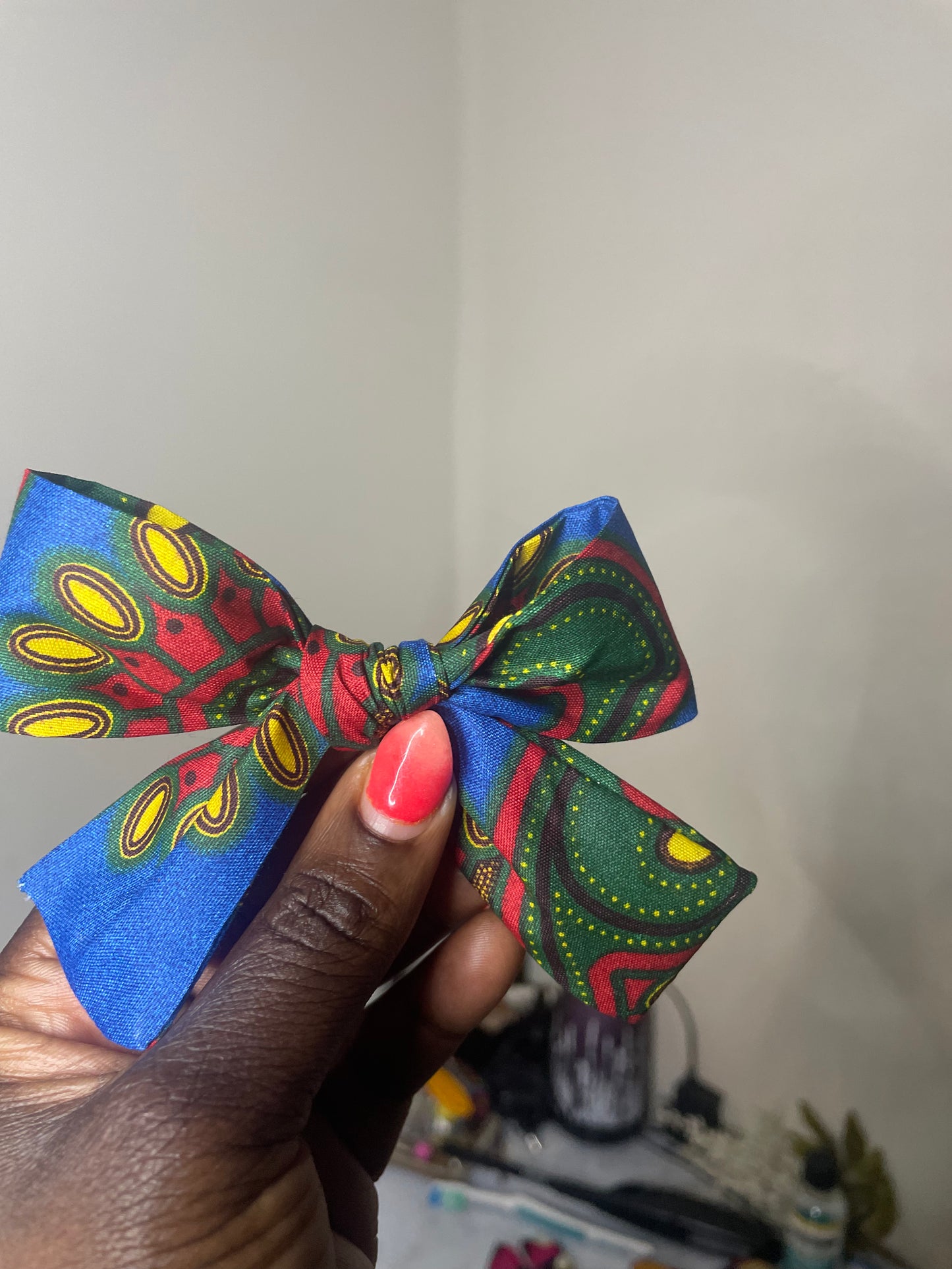 Girl Ankara/African Print Hair-Bows