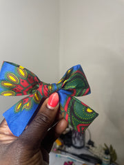 Girl Ankara/African Print Hair-Bows