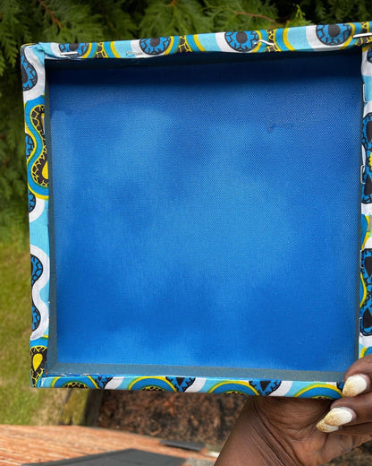 African Ankara Karibu (Welcome) Sign