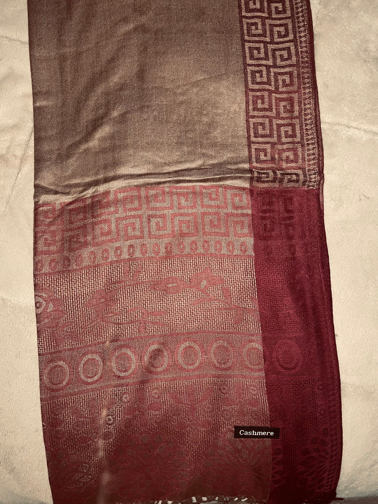 Square Edge - Cashmere Scarf /Shawl