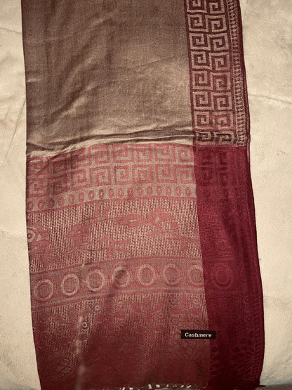 Square Edge - Cashmere Scarf /Shawl