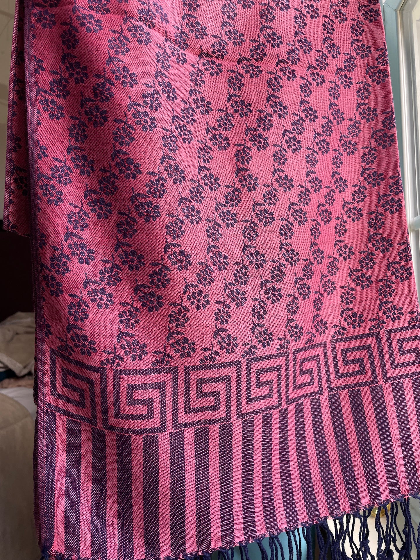 Flowers - Cashmere Scarf /Shawl