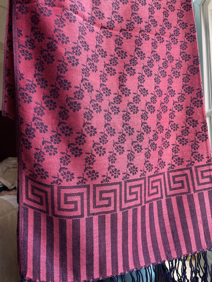 Flowers - Cashmere Scarf /Shawl